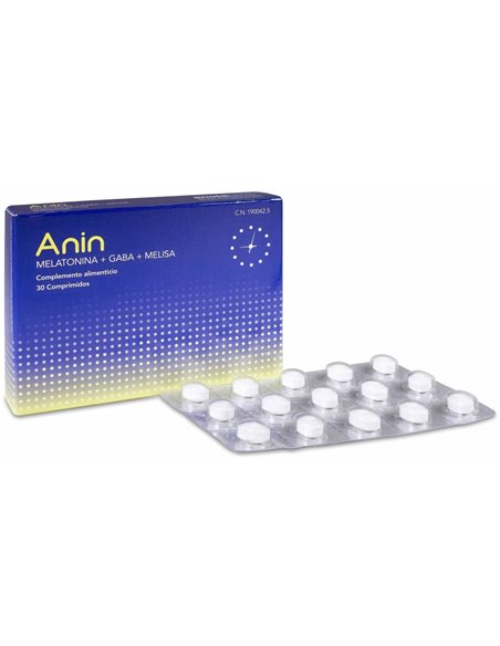 Anin Melatonina+Gaba+Melisa 30 Comp de Anin