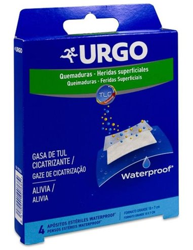 Urgo Quemaduras Waterproof 10X7Cm 4Apositos de Urgo