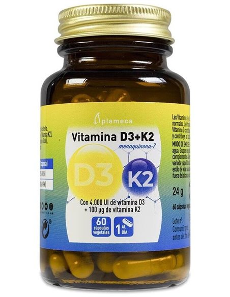 Vitamina D3+K2 60Cap. de Plameca