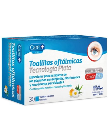 Care +Toallitas Oftalm Stada Tecnol Plata 30Ud de Care+