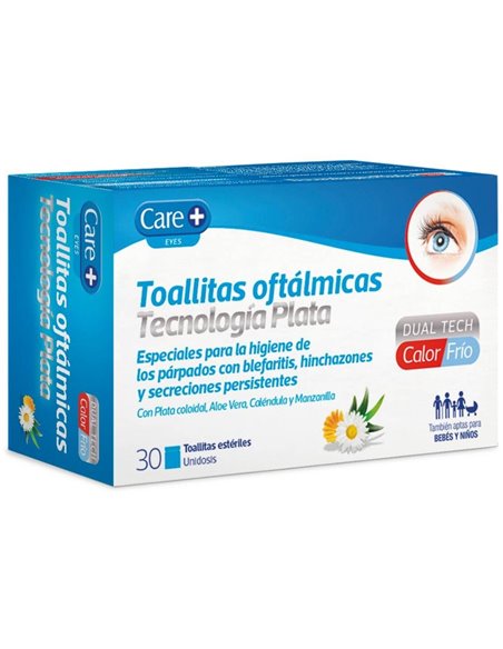 Care +Toallitas Oftalm Stada Tecnol Plata 30Ud de Care+