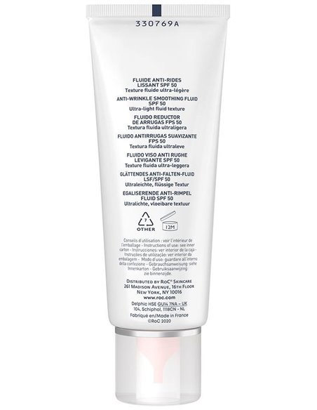 Roc Sol Fluido Antiarrugas Spf 50+ 50 Mililitros Roc