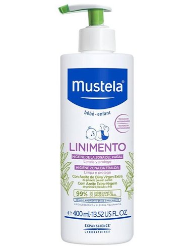 Linimento Cambio Pañal Bebe-Niño 400Ml. de Mustela