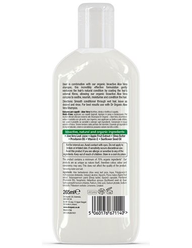 Acondicionador Aloe Vera Organico 265Ml. de Dr. Organic