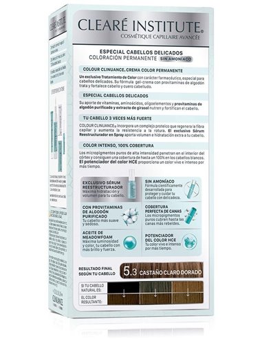 Colour Clinuance 5.3 Castaño Claro Dorado Delicado de Cleare Institute