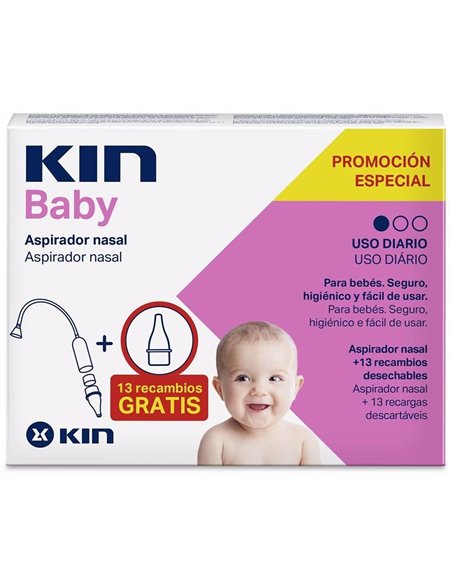 Kin Baby Pack Aspirador Nasal +10 Filtros Rec de Kin