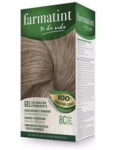 Farmatint Gel 8C Rubio Claro Ceniza 135 Mililitros Farmatint