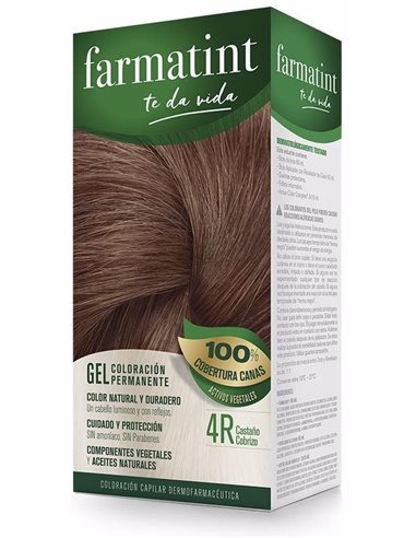 Farmatint Gel 4R Castaño Cobrizo 135Ml. de Farmatint