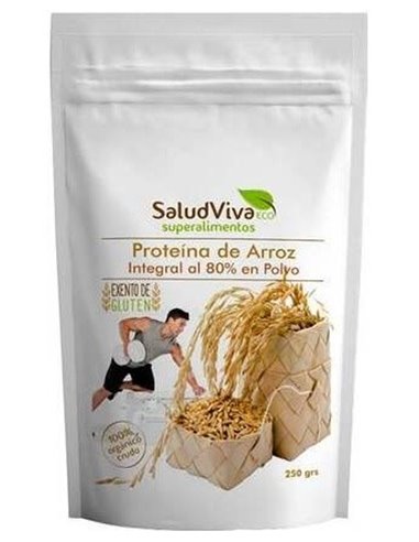 Proteina De Arroz Al 80%  250Gr. Bio Sg S/A Vegan de Salud Viva