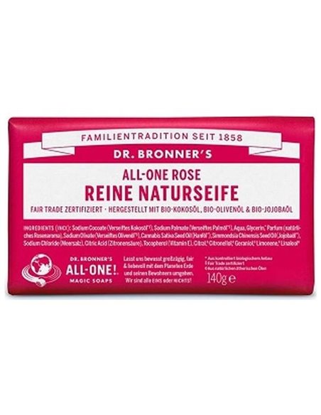Jabon En Pastilla Rosas 140Gr. de Dr. Bronner´S