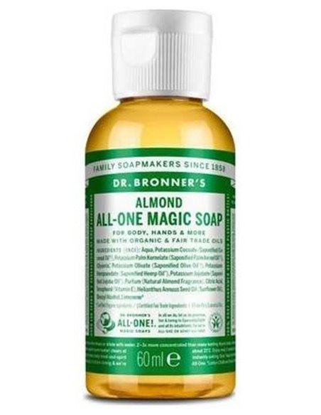 Jabon Liquido Almendras 60Ml. de Dr. Bronner´S