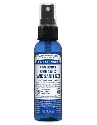 Higienizante De Manos Menta Spray 60Ml. de Dr. Bronner´S