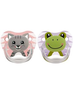 Chupete Prevent Anima Sili Anat T/1 0-6M 2Un Niña de Dr. Brown´S