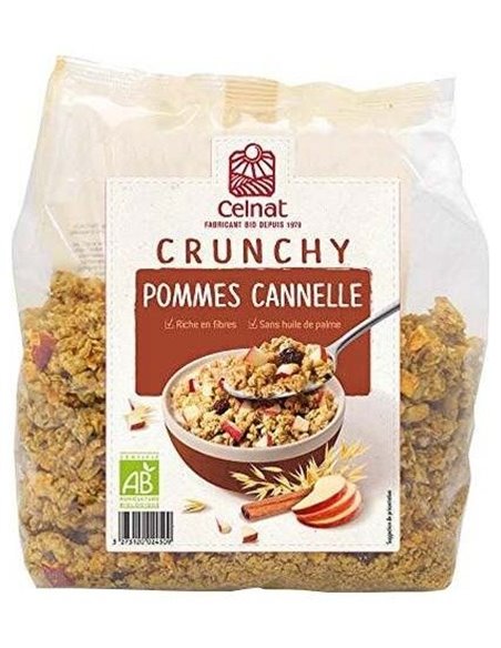 Muesli Crunchy Manzanas Y Canela Bio 500Gr. de Celnat