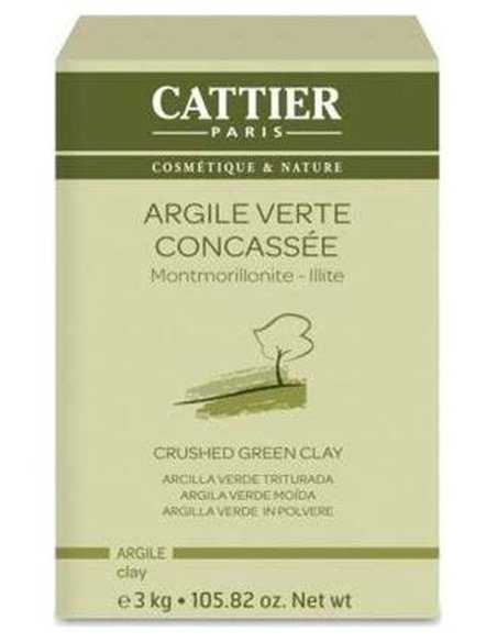 Arcilla Verde Triturada.3 Kg de Cattier