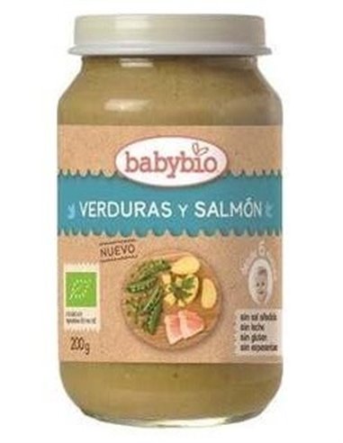 Potito Verduras Y Salmon 6Meses 200Gr. Bio de Babybio