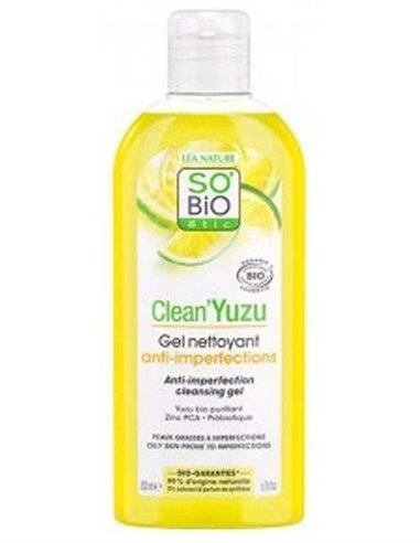 Gel Limpiador Clean Yuzu Anti Imperfecciones 200Ml de So´Bio Etic