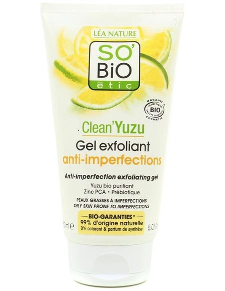 Gel Exfoliante Clean Yuzu Anti Imperfecciones 150M de So´Bio Etic