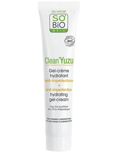 Crema Gel Hidratante Clean Yuzu Anti Imperfec 50Ml de So´Bio Etic