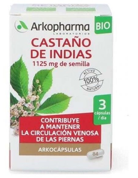 Castaño De Indias 84Arkocapsulas. Bio de Arkopharma