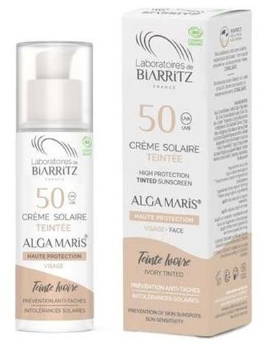 Crema Facial Color Marfil Spf50 50Ml. de Alga Maris - Lab. Biarritz