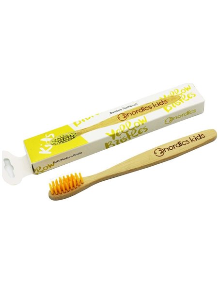 Cepillo Dental Bambu Niños - Amarillo de Nordics Oral Care