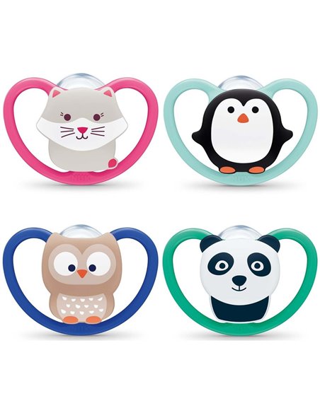 Chupete Space 6-18 Silicona 2Ud. de Nuk