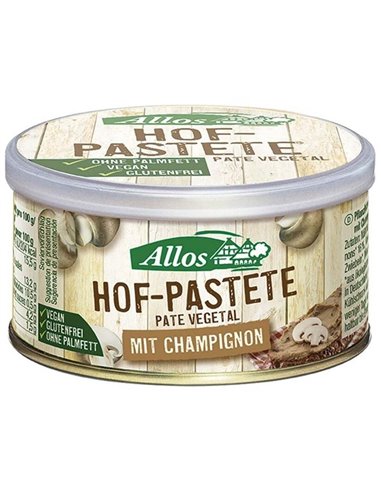 Pate Vegetal Con Champiñones 125Gr. Bio Vegan de Allos