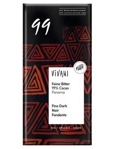 Chocolate Negro Fino 99% Cacao de Vivani