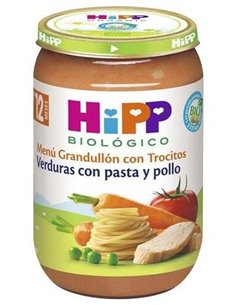 Potito Verduras Con Pasta Y Pollo 220Gr. Bio de Hipp