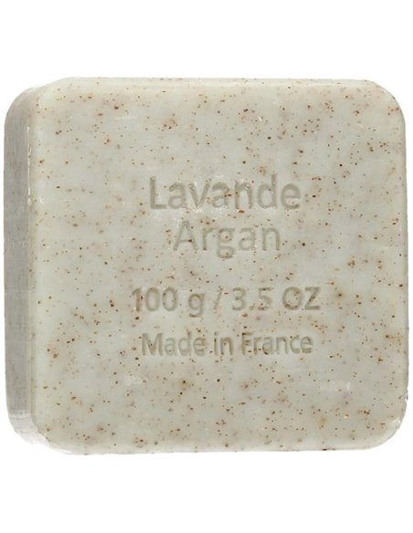 Jabon Exfoliante Argan-Lavanda Pastilla 100Gr. Bio de Savon Du Midi