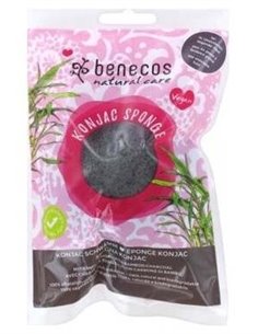 Esponja Konjac Bambu Negro Purificante-Piel Grasa de Benecos
