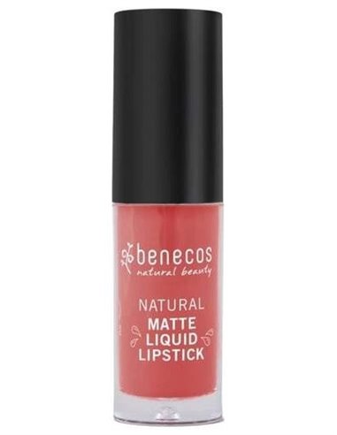 Barra De Labios Mate Liquida Coral Kiss 5Ml Vegano de Benecos