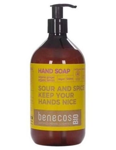 Jabon De Manos Jengibre Y Limon 500Ml. Bio Vegano de Benecos