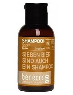 Champu Unisex Cerveza Mini Viaje 50Ml. Bio Vegano de Benecos