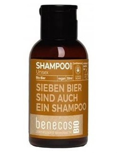 Champu Unisex Cerveza Mini Viaje 50Ml. Bio Vegano de Benecos