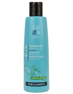 Champú Anti-Caspa Sensibles Ortiga y Sal Marina,250ml pure Elements de Grn