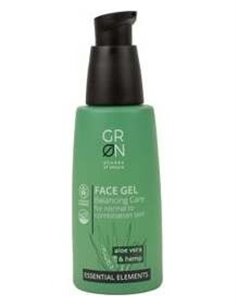 Gel Facial Equilibrante Acido Hialurónico,  Aloe y Cáñamo,50ml Essential Elements de Grn