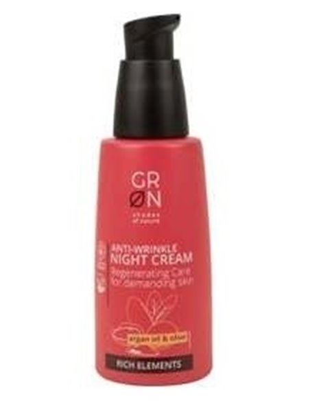 Crema de Noche Intensa Anti-Arrugas Argán y Oliva,50ml Rich Elements de Grn