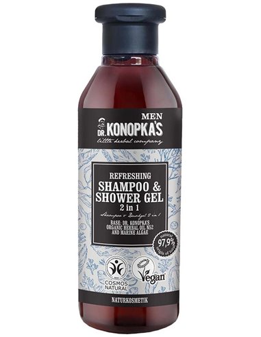 Men Champu-Gel Ducha Refrescante 2 En 1 280Ml. Veg de Dr. Konopka´S