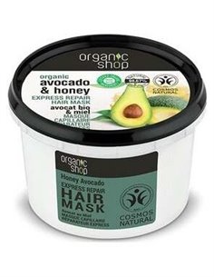 Mascarilla Capilar Reparadora Aguacate-Oliva 250Ml de Organic Shop