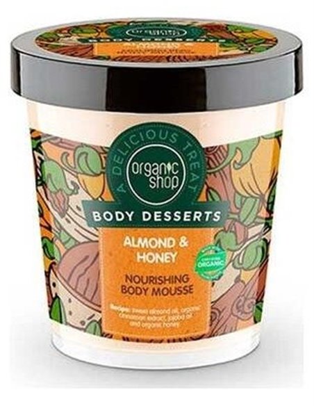 Mousse Corporal Nutritiva  Almendra-Miel 450Ml. de Organic Shop