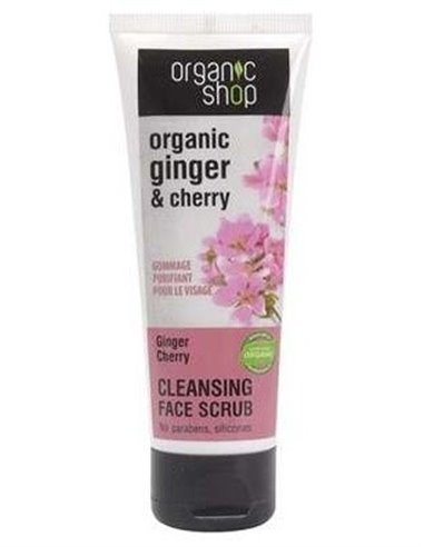 Peeling Facial Limpiador Jengibre Y Cerezas 75Ml. de Organic Shop