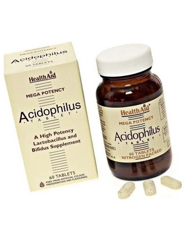 Acidophilus Con Fos   60 Comp de Health Aid