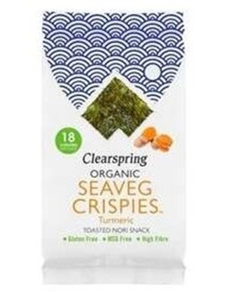 Snack Alga Nori Con Cúrcuma 4 G de Clearspring