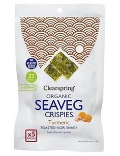 Snack Alga Nori Con Cúrcuma Multipack 6X(5X4G)  de Clearspring