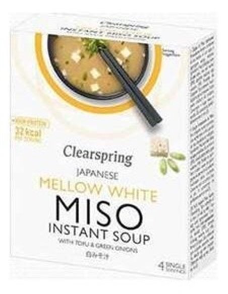 Sopa Miso Blanco/Tofu 4x10 g  de Clearspring