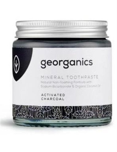 Dentifrico Mineral Carbon Activado 120  Ml de Georganics