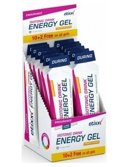 Etixx Isotonic Energy Gel Sabor Naranja 12Ud. de Etixx