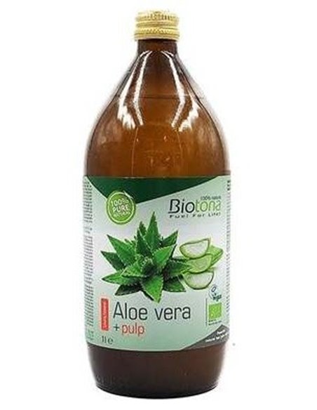 Aloe Vera+Pulpa Jugo 1L. Bio Vegan de Biotona